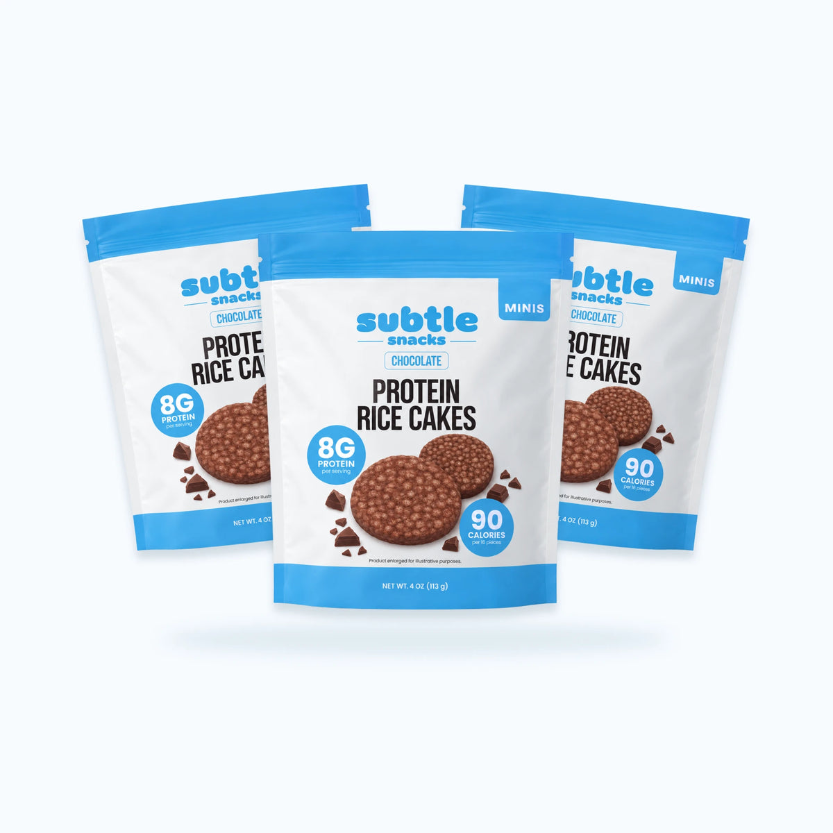Subtle Snacks Chocolate Protein Rice Cake Minis