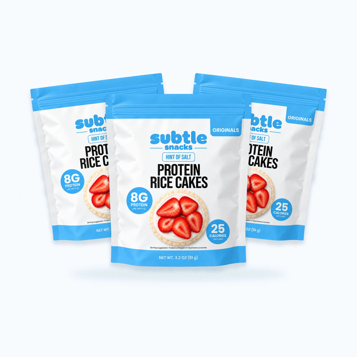 Subtle Snacks Hint of Salt Protein Rice Cake Originals